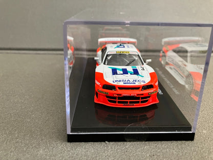 Voiture Miniature Nissan Unisia Jecs Skyline R33 JGTC 1998 Ebbro au 1/43