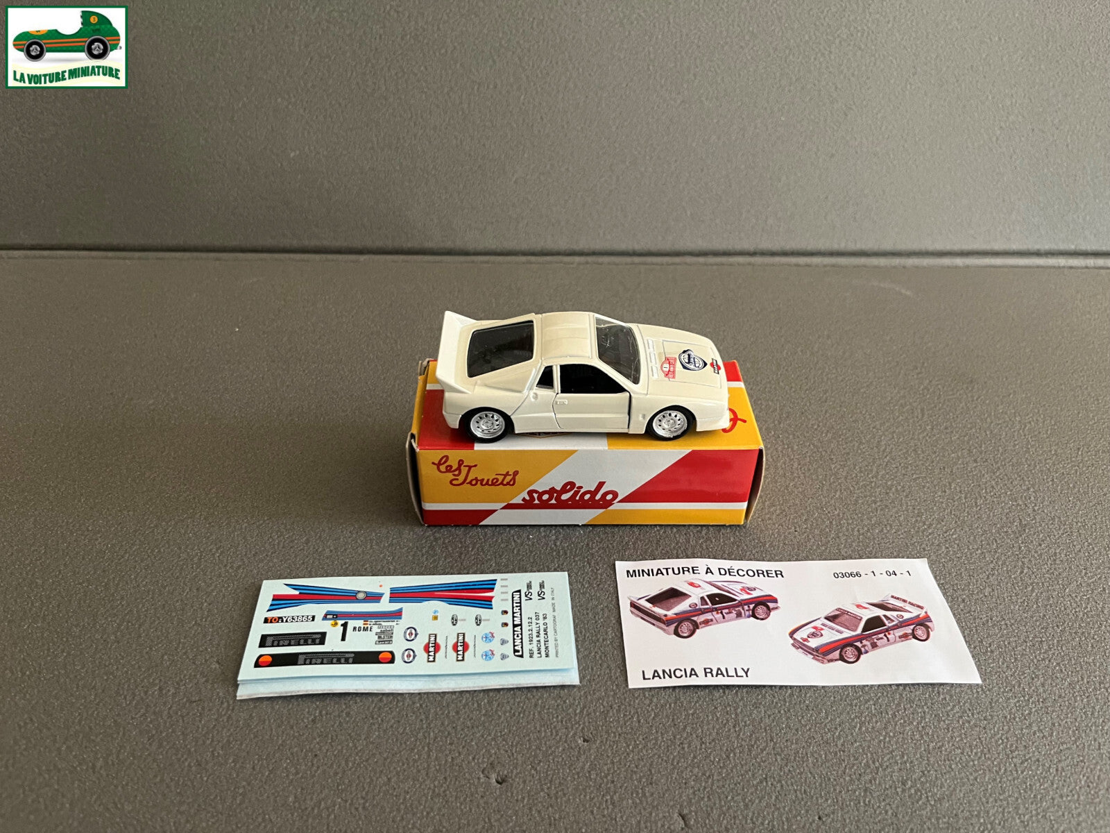 Voiture Miniature Lancia Rally Rallye Monte Carlo 1983 Solido Hachette 1/43