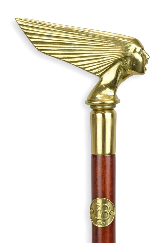 CANNE DE MARCHE À POIGNÉE STATUE MODERNE SCULPTURE BRONZE