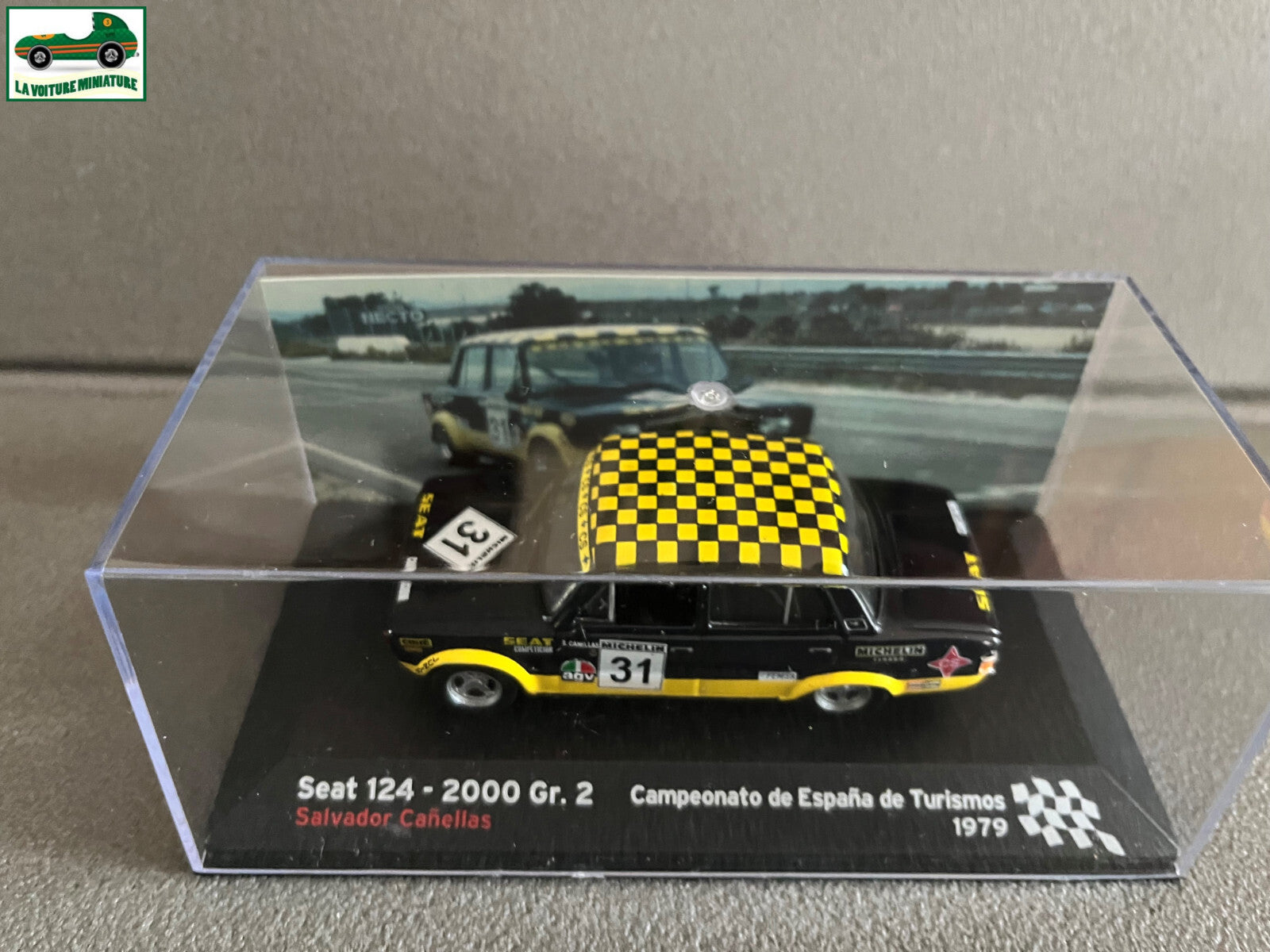 Voiture Miniature Seat 124 2000 Gr. 2 1979 Rallye Espagne au 1/43