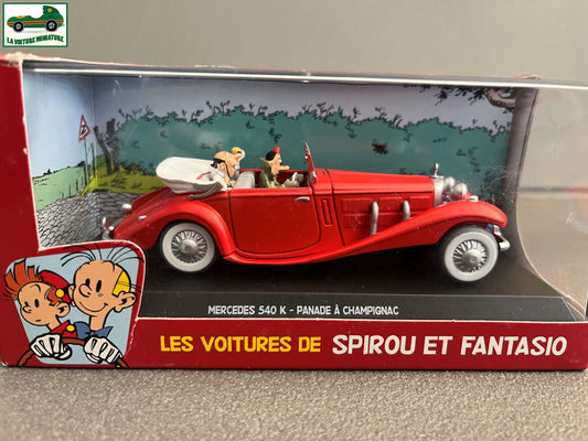 Voiture Miniature Mercedes 540 K Panade à Champignac Spirou 1/43