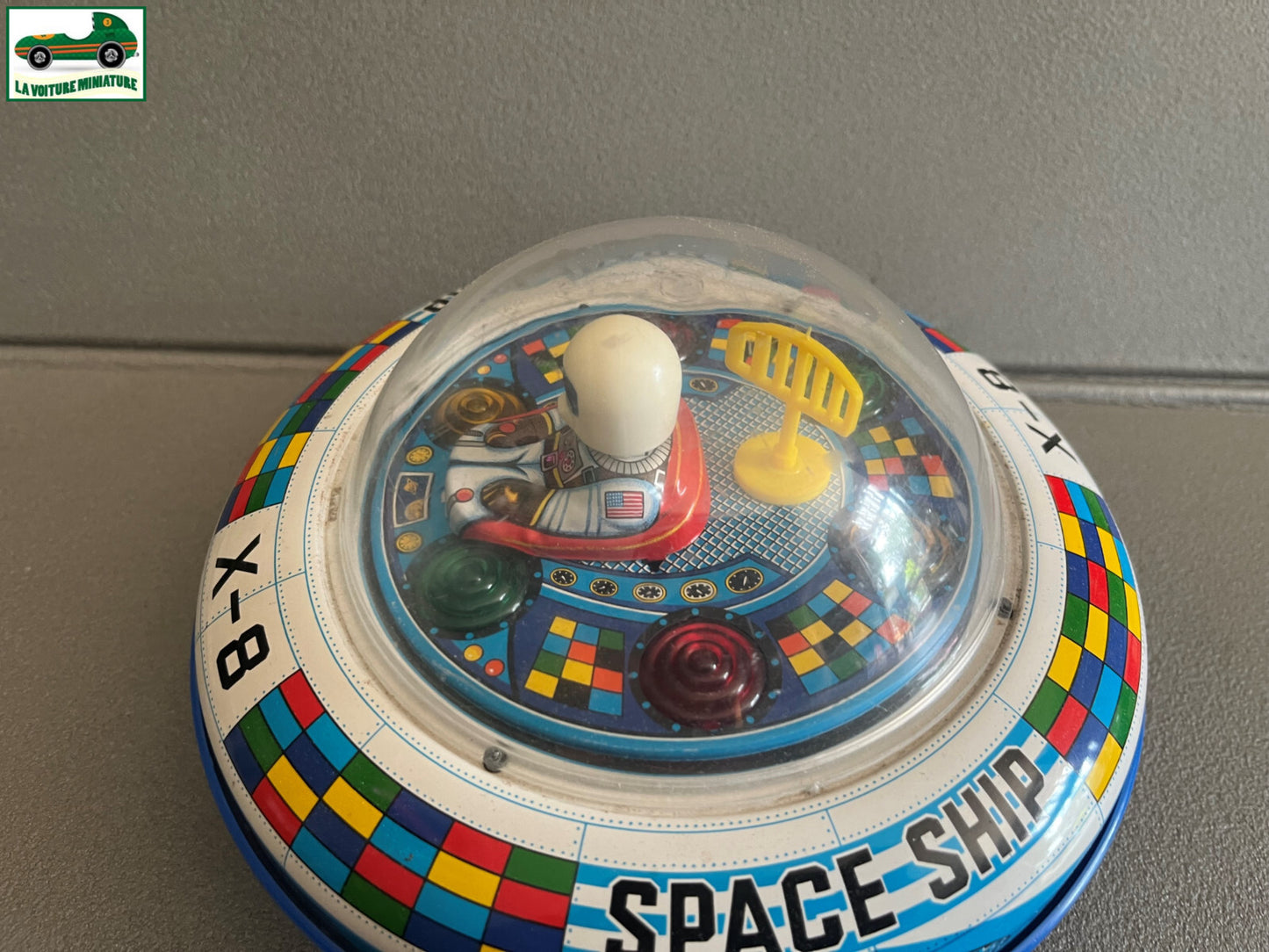 Jouet Ancien à Pile Vaisseau Spacial Space Ship X-8 TM Made in Japan Vintage