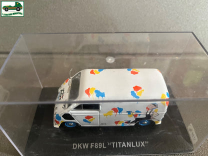 Voiture Miniature Camion Publicitaire DKW F89L Titanlux au 1/43