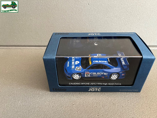 Voiture Miniature Nissan Calsonic Skyline JGTC 1998 High Down Force Ebbro 1/43