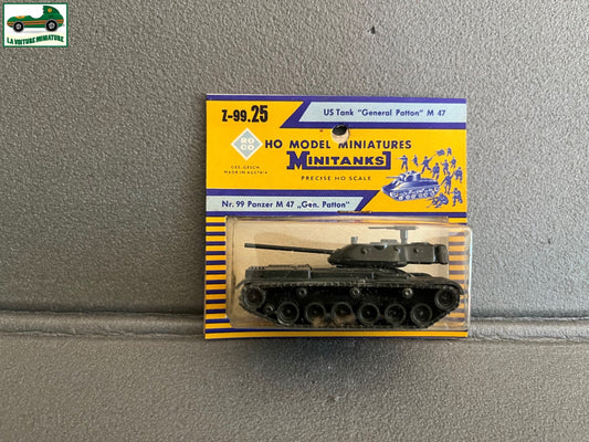 Miniature Engin Militaire Char Z-99.25 US Tank Patton Roco Minitanks  1/87 HO