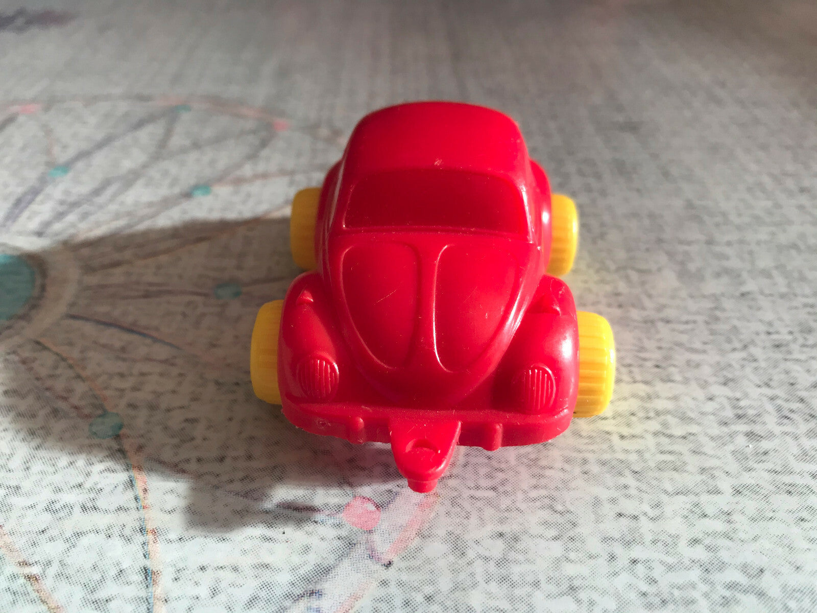 Jouet Ancien Voiture miniature Flexi Toys Sweden Volkswagen Beetle Plastique