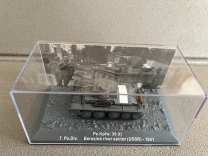 Miniature Militaire Char Tank Blindé Pz.Kpfw. 38 (t) Ausf. F Altaya 1/72