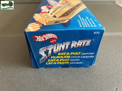 Jouet Circuit Catapulte + Voiture Hot Wheels 1986 STUNT RATZ Ref 3172 Scellé