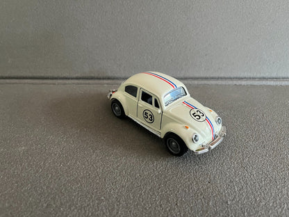 Voiture Miniature Cinema VW Cox Volkswagen Coccinelle 53 Choupette Herbie 1/36