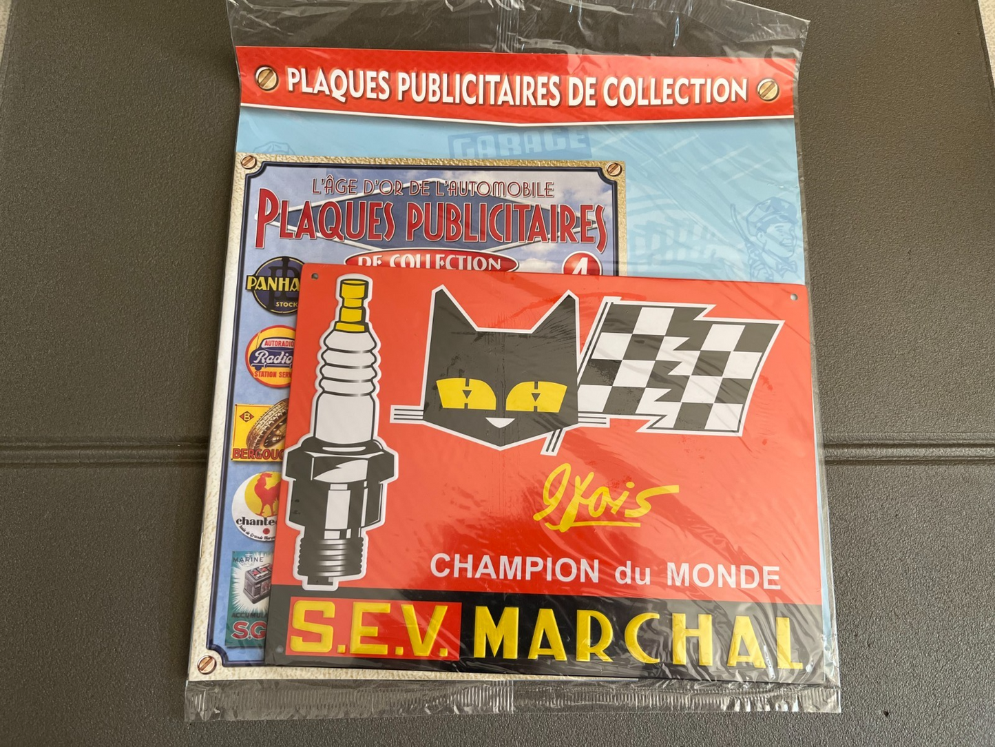 Plaque Métal Voiture Automobile Publicitaire Collection S.E.V. Marchal