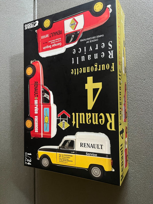 Maquette à monter Voiture miniature R4 Renault 4 Fourgonnette Service Ebbro 1/24