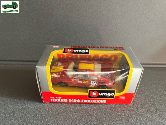 Voiture miniature Collection Ferrari 348 tb Evoluzione tb cod 4129 Burago 1/43