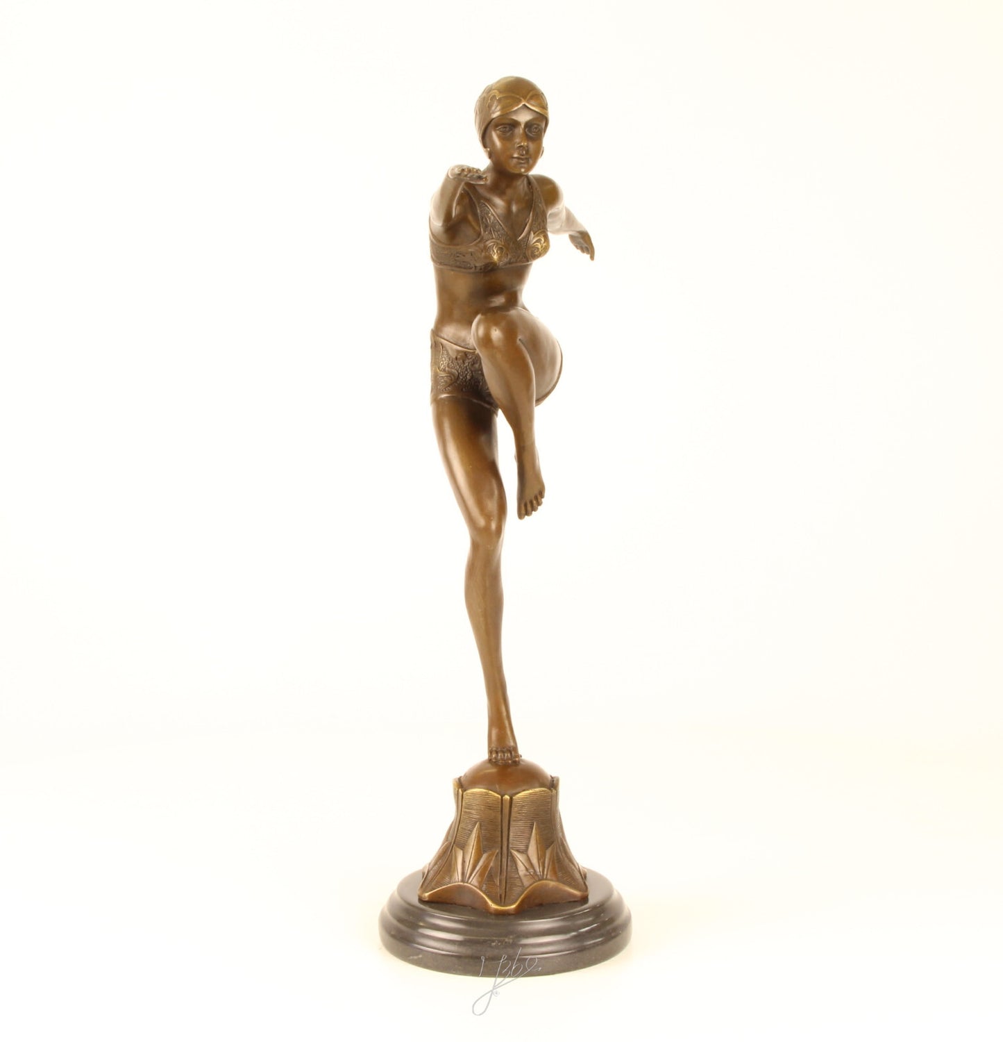 Statue Sculpture Bronze Art Déco Nouveau Danseuse Avec Brio DSBJ-25 Moderne