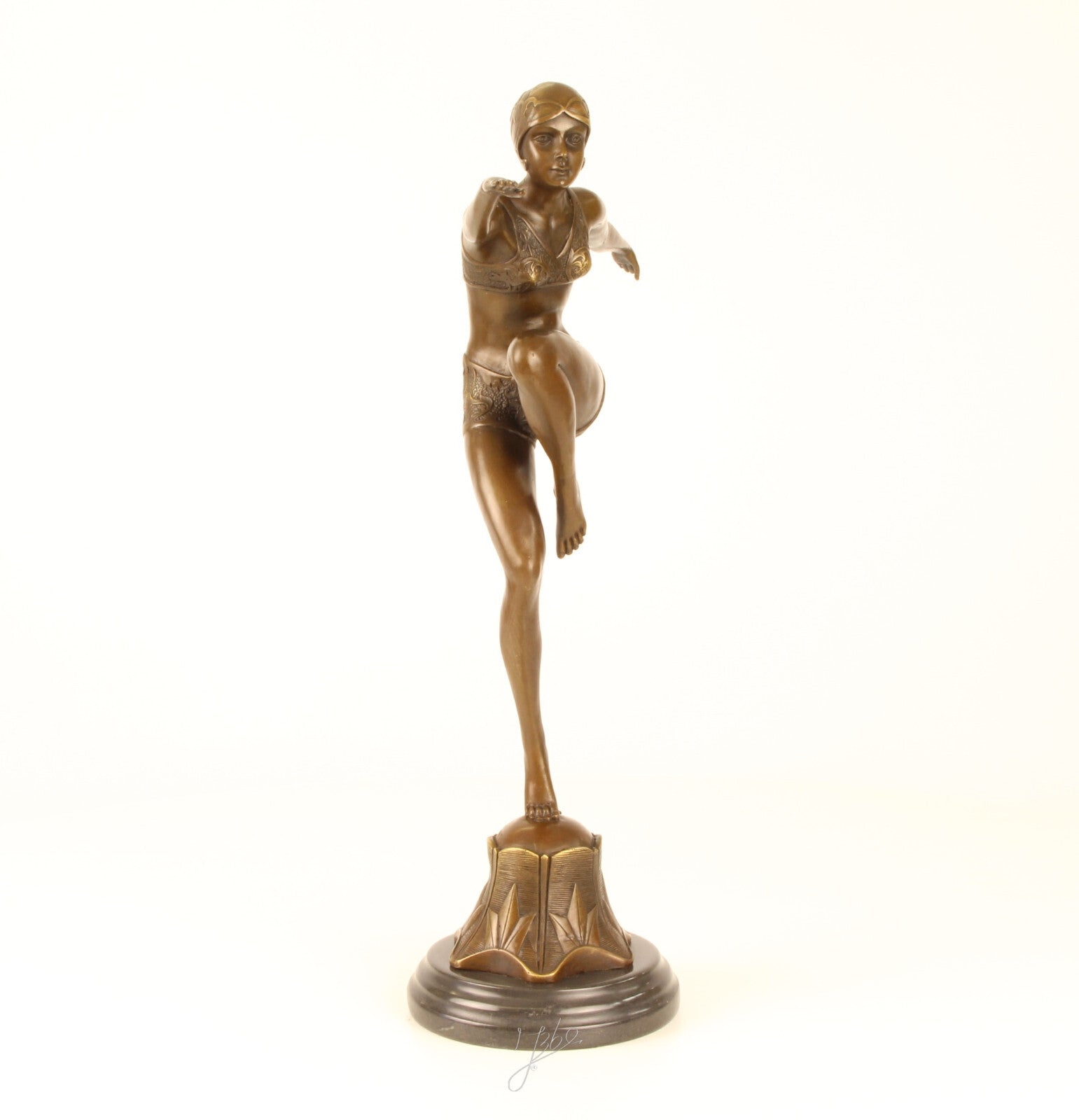 Statue Sculpture Bronze Art Déco Nouveau Danseuse Avec Brio DSBJ-25 Moderne