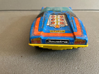 Jouet Ancien Voiture Miniature Course Tôle Plastique Joustra GT N°2 France