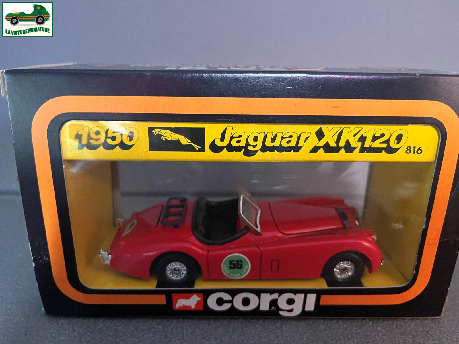 Ancienne Miniature Voiture Corgi Toys Jaguar XK120 1950 1983 12cm 1/36