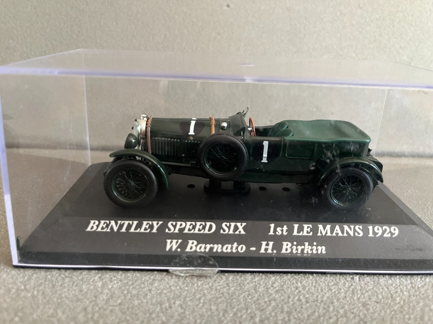 Voiture miniature Course Bentley Speed Six Le Mans 1929 au 1/43