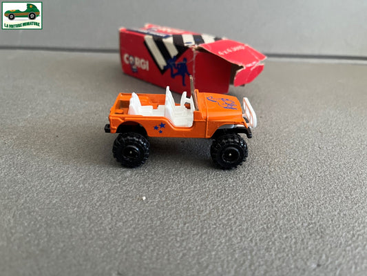 Ancienne Voiture Miniature Corgi 4x4 jeep Made GT Britain Echelle Majorette