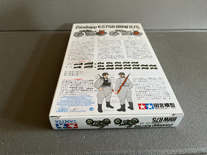 Maquette Militaire Figurine Soldat Moto Zundapp KS750 BMW R75 Tamiya 1/35