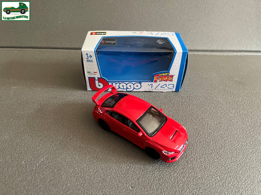 Voiture Miniature Subaru WRX STI 2017 Burago Street Fire au 1/43