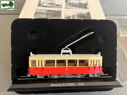 Voiture Miniature Tramway Motrice D TED 1935 Ixo Atlas au 1/87