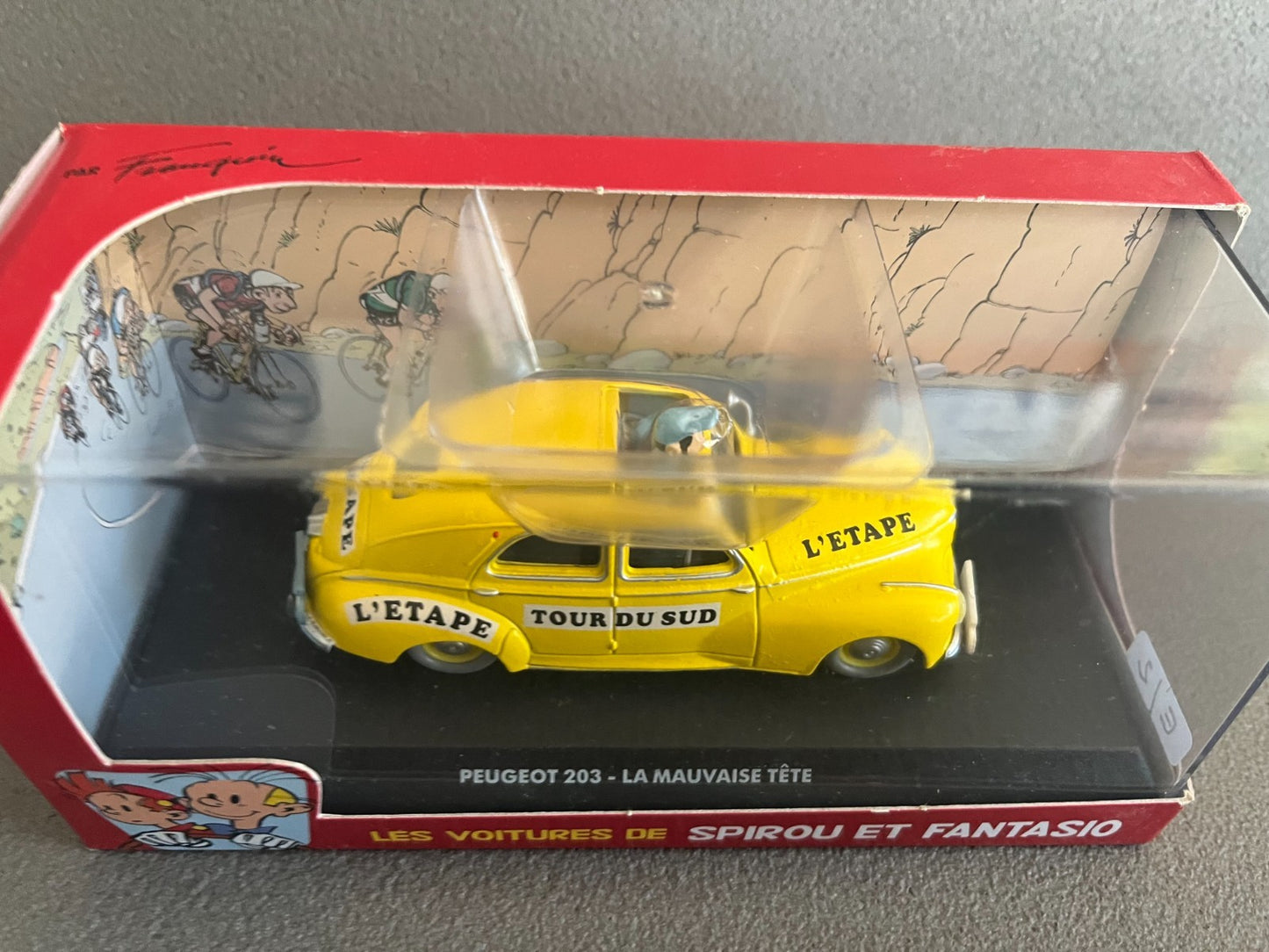 Voiture Miniature Peugeot 203 La Mauvaise Tête Spirou au 1/43