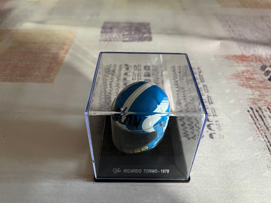 Casque Moto GP Ricardo Tormo 1978 Altaya au 1/5