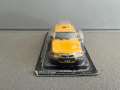 Voiture Miniature Gaz Volga 3110 Taxi Ixo DeAgostini URSS Pays Est Russie 1/43