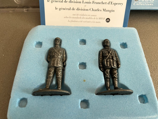 Soldats MHSP Campagnes de 14-18 Général Division Esperey Mangin Atlas Plombs