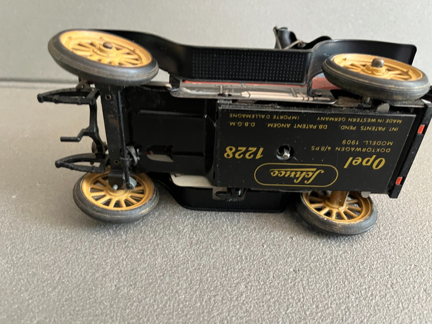 Jouet Ancien Voiture Miniature Mécanisme Opel Schuco 1228 Western Germany