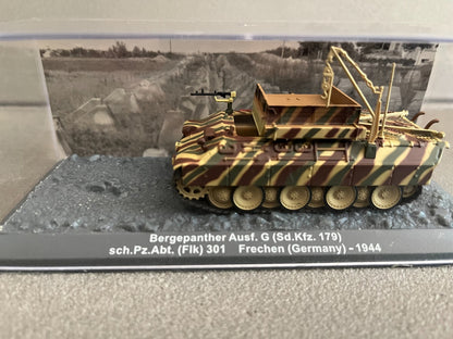 Miniature Militaire Char Tank Blindé Bergepanther Ausf. G Sd. Kfz. Altaya 1/72