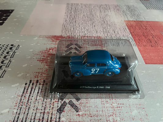 Voiture Miniature Renault 4CV 4 CV Berline type R 1060 1948 #27 Eligor 1/43