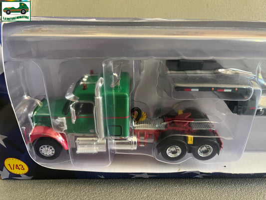 Miniature Camion Semi Remorque Freightliner Coronado Porte Voiture Engin 1/43