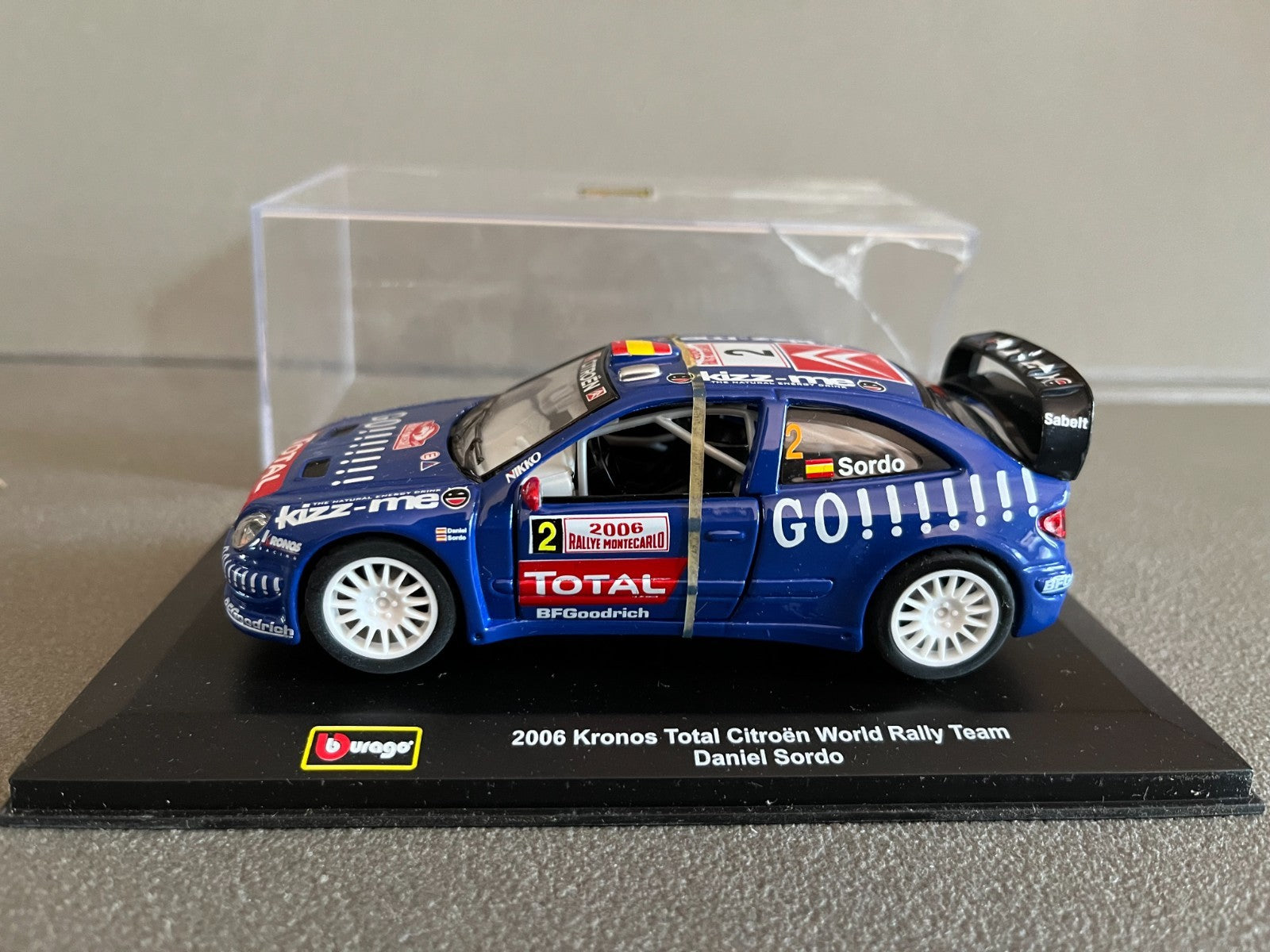 Voiture Miniature 2006 Citroen WRC Kronos Rallye Sordo Monte Carlo Burago 1/32