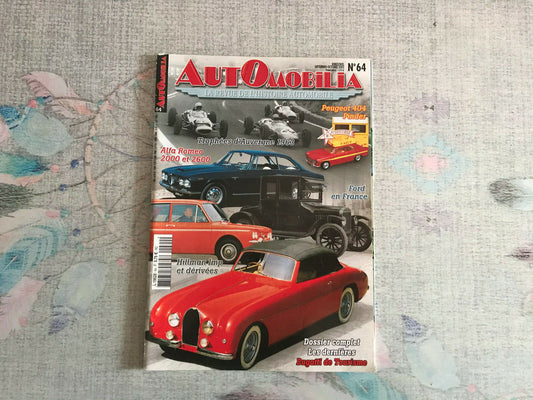 Livre Revue Voiture Automobile Automobilia N°64 2003