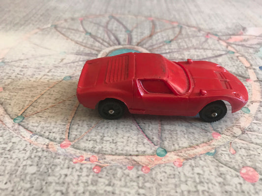 Voiture Miniature Ancien Lamborghini Made W. Germany Steler Plastique Gomme 1/43