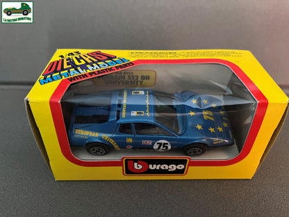 Voiture miniature Ferrari 512 BB University cod. 4133 Burago au 1/43