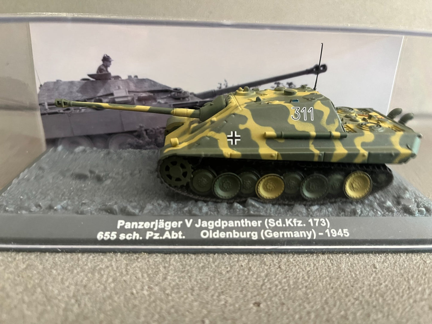 Miniature Militaire Char Tank Blindé Panzerjager V Jagdpanther Altaya 1/72