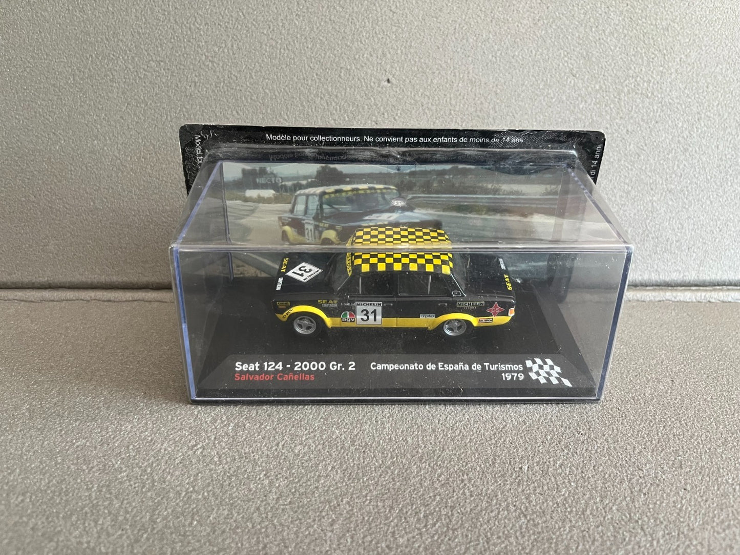 Voiture Miniature Seat 124 2000 Gr. 2 1979 Rallye Espagne au 1/43