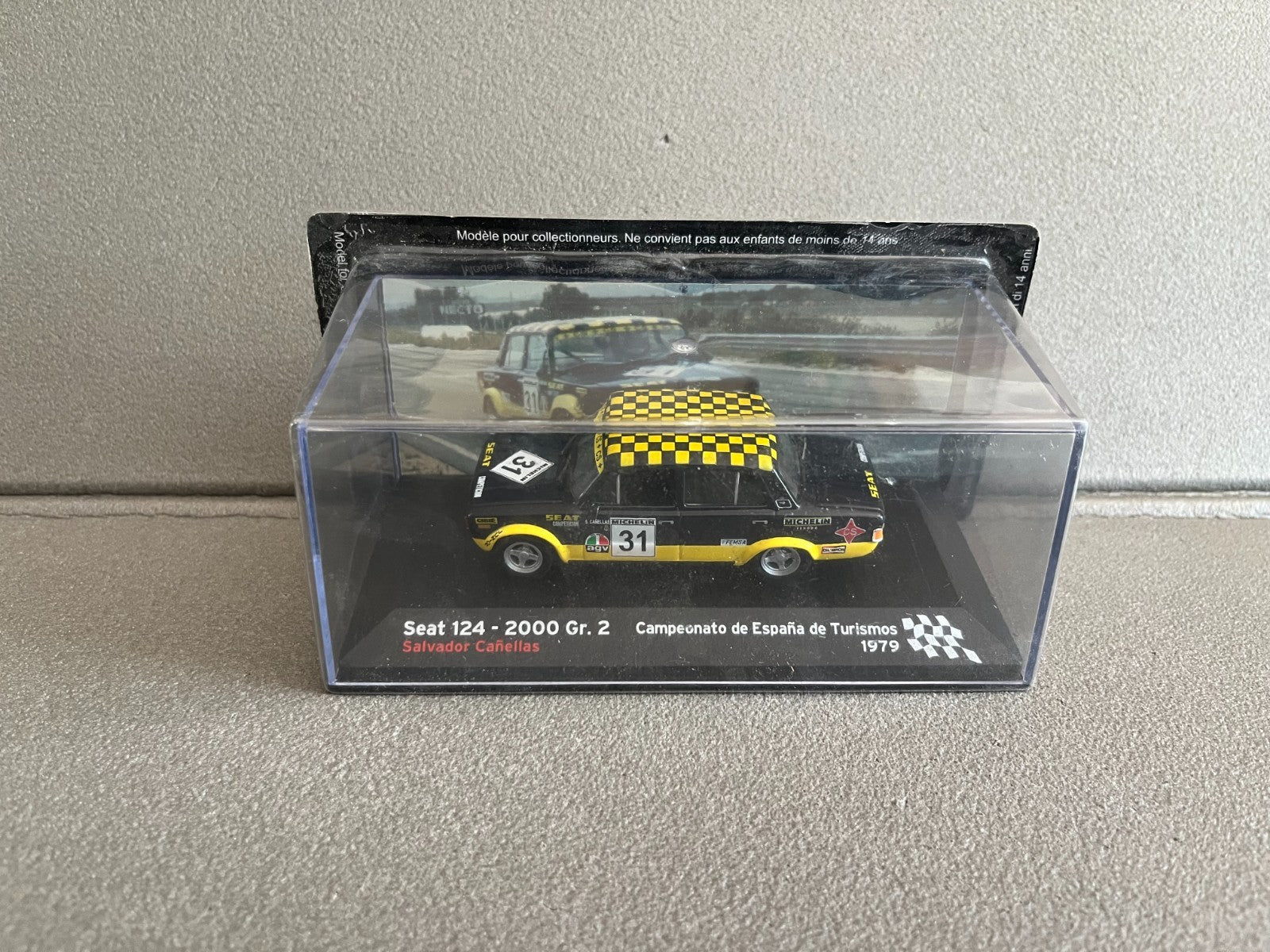 Voiture Miniature Seat 124 2000 Gr. 2 1979 Rallye Espagne au 1/43