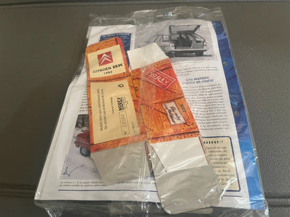 Voiture miniature Citroen BX Norev Hachette + Fascicule au 1/43