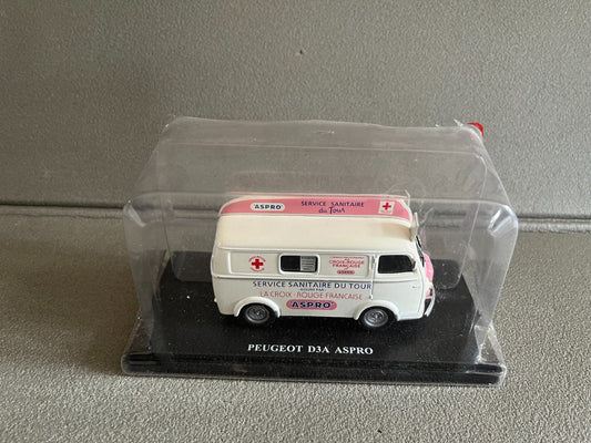 Voiture miniature Camion Peugeot D3A Aspro Auto Plus Hachette 1/43
