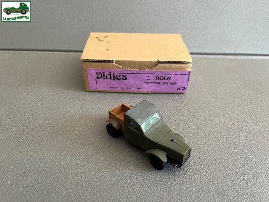 Voiture Miniature Kit résine monté Citroen Prototype 2CV 1939 Oldies au 1/43