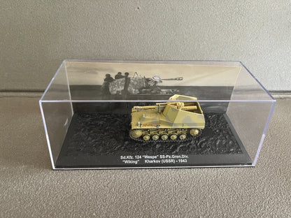 Miniature Militaire Char Tank Blindé Sd.Kfz. 124 Wespe USSR 1943 Altaya 1/72