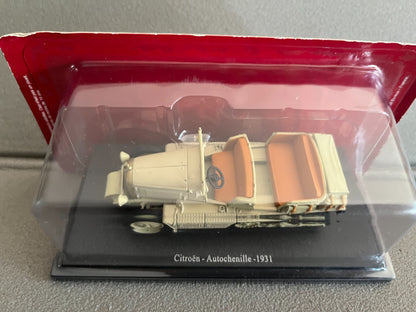 Voiture Miniature Citroen Autochenille 1931 Edition Atlas au 1/43