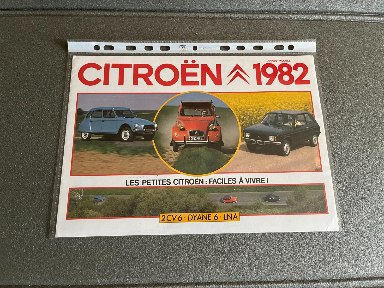Ancien Dépliant Brochure Documentation Automobile Citroen 1982 2CV 6 Dyane LNA