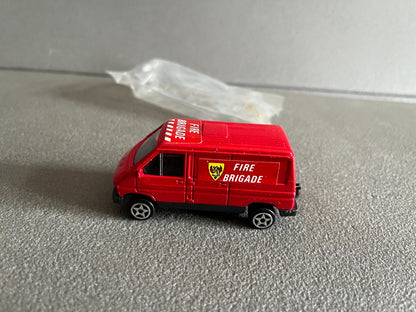 Boite Revendeur Ancien Voiture Norev Minijet 36 Renault Van Trafic Fire Brigade