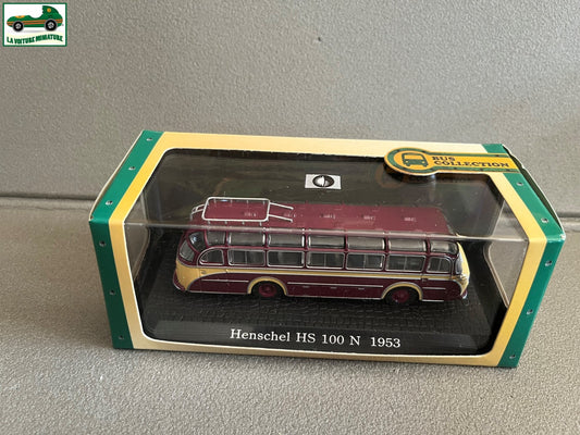 Voiture miniature Henschel HS 100 N 1953 Autobus Bus Collection Atlas 1/72