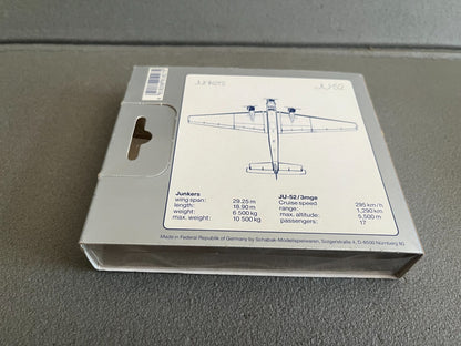 Ancien Avion miniature Militaire JU-52 Schabak 1/250