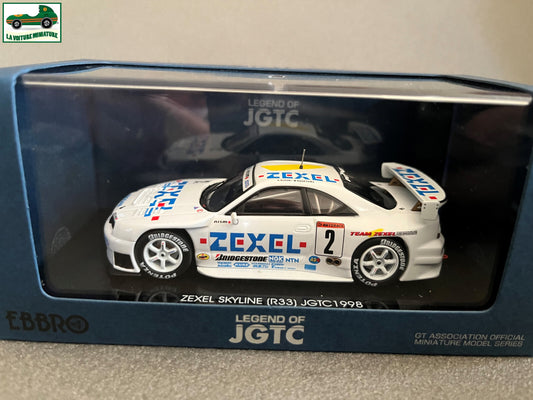 Voiture Miniature Zexel Skyline R33 JGTC 1998 Nissan Ebbro au 1/43